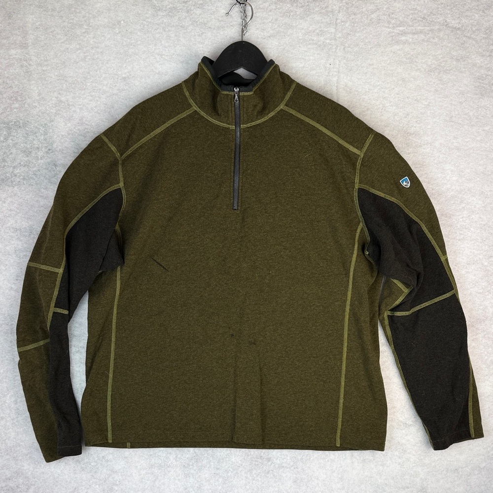 Kuhl Kashmira Men’s Olive Green Half-Zip Jacket